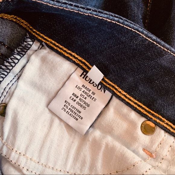Hudson Ginny Crop Straight Jeans w/ Cuff Sz 27 - Picture 3 of 8